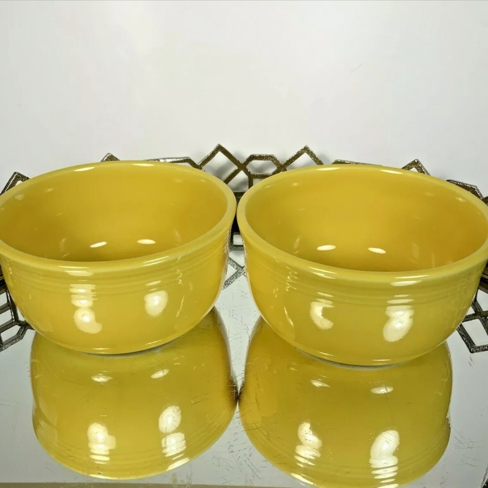 Fiesta Gusto Bowls Sunflower 24 oz 1st Quality New Yellow Set of 2 USA #N1